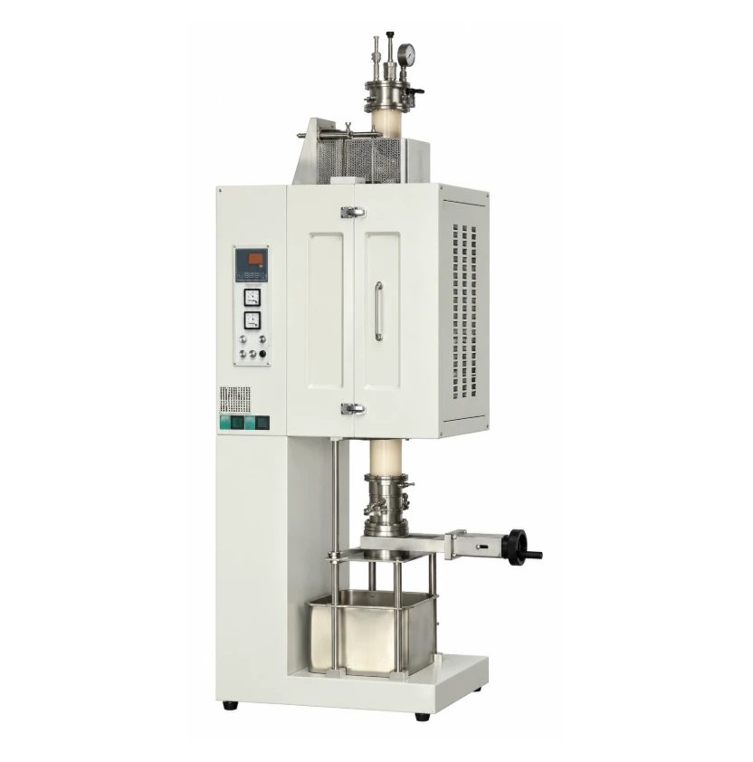 1-3 Zones 1500C Vertical Split Quenching Tube Furnace w/ Fluid Bed (60mm, 1 Zone)