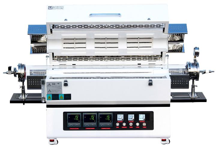 3-Zone 1200°C Tube Furnace w/ Kanthal (Sweden) Heating Elements (OD 60mm Length 1300mm open both ends)