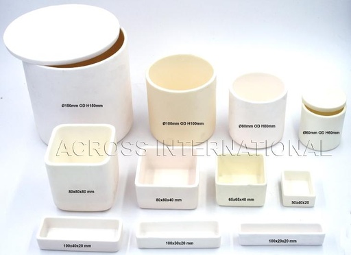 [BC 50.40.20] High Temperature Alumina Crucible Sample Holder (50x40x20 mm LxWxH rectangular)