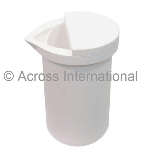 [SOC.240] SiO2 Silica Crucible with Lid for Metal Casting 240ml Capacity