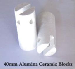 Alumina Ceramic Thermal Tube Blocks for Tubes OD 40mm to 120mm