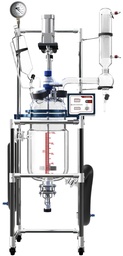 [SKU# R10] Ai 10L Single or Dual Jacketed Glass Reactor Systems
