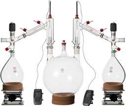 [SKU# Clear10v] Ai 10 Liter Short Path Distillation Kit with Valved Adapters