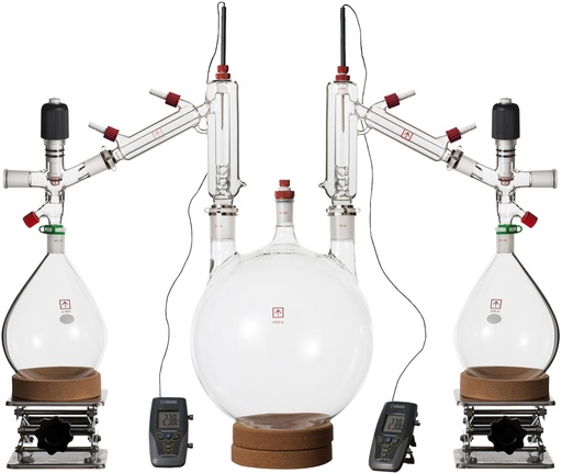 [Clear10v] Ai 10 Liter Short Path Distillation Kit with Valved Adapters