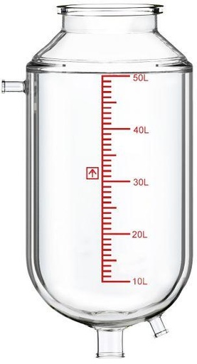 [R50.Vessel-S] Single-Jacketed 50L Reactor Vessel For Ai R50 Glass Reactors