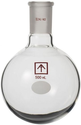 [SP-500mlFlask] Ai 24/40 Heavy Wall 500mL Round Bottom Receiving Flask