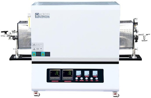 2-Zone 1700°C Tube Furnace with Alumina Tube and Sealing Flanges